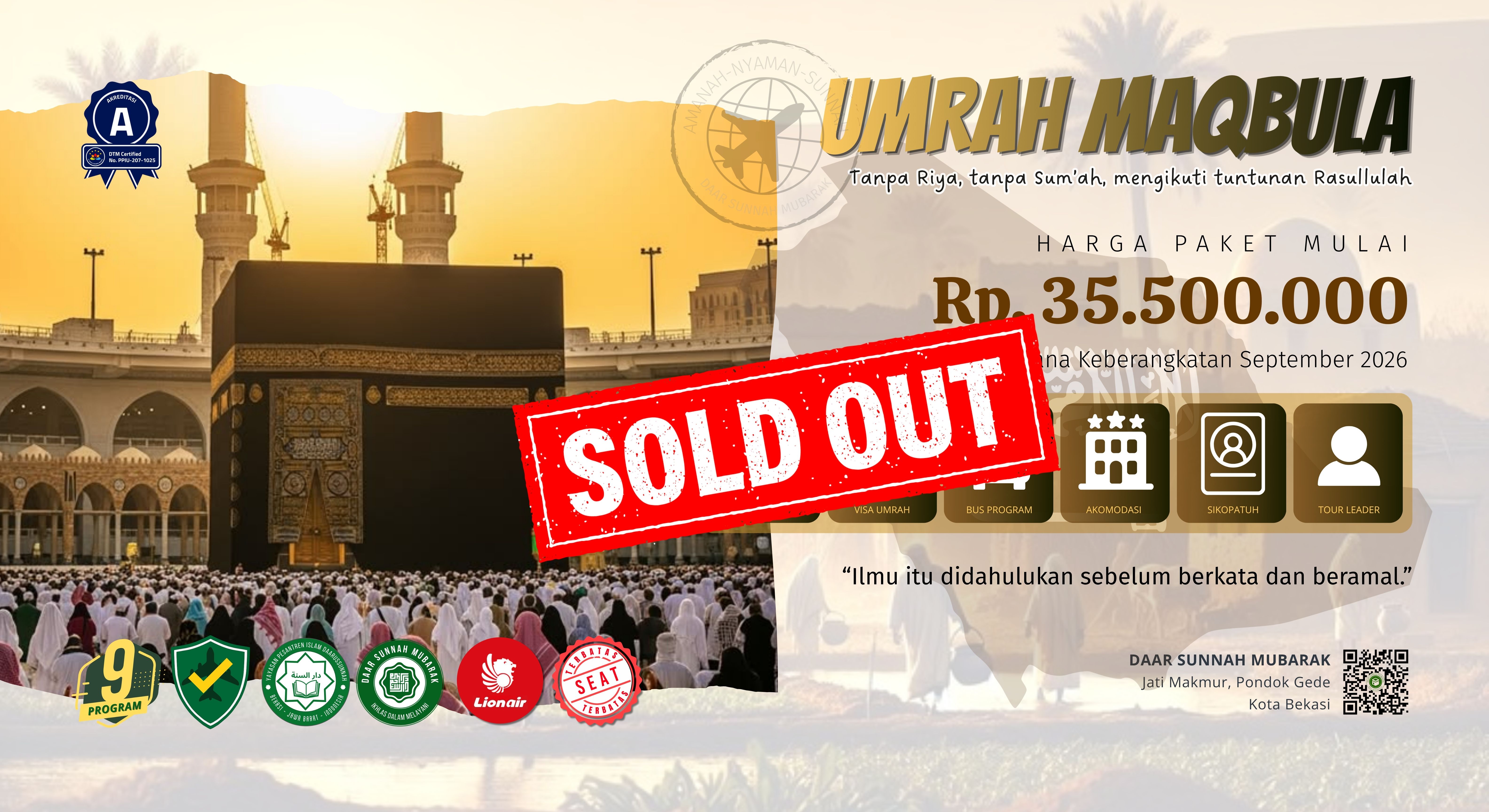 UMRAH MAQBULA SEPTEMBER 2026