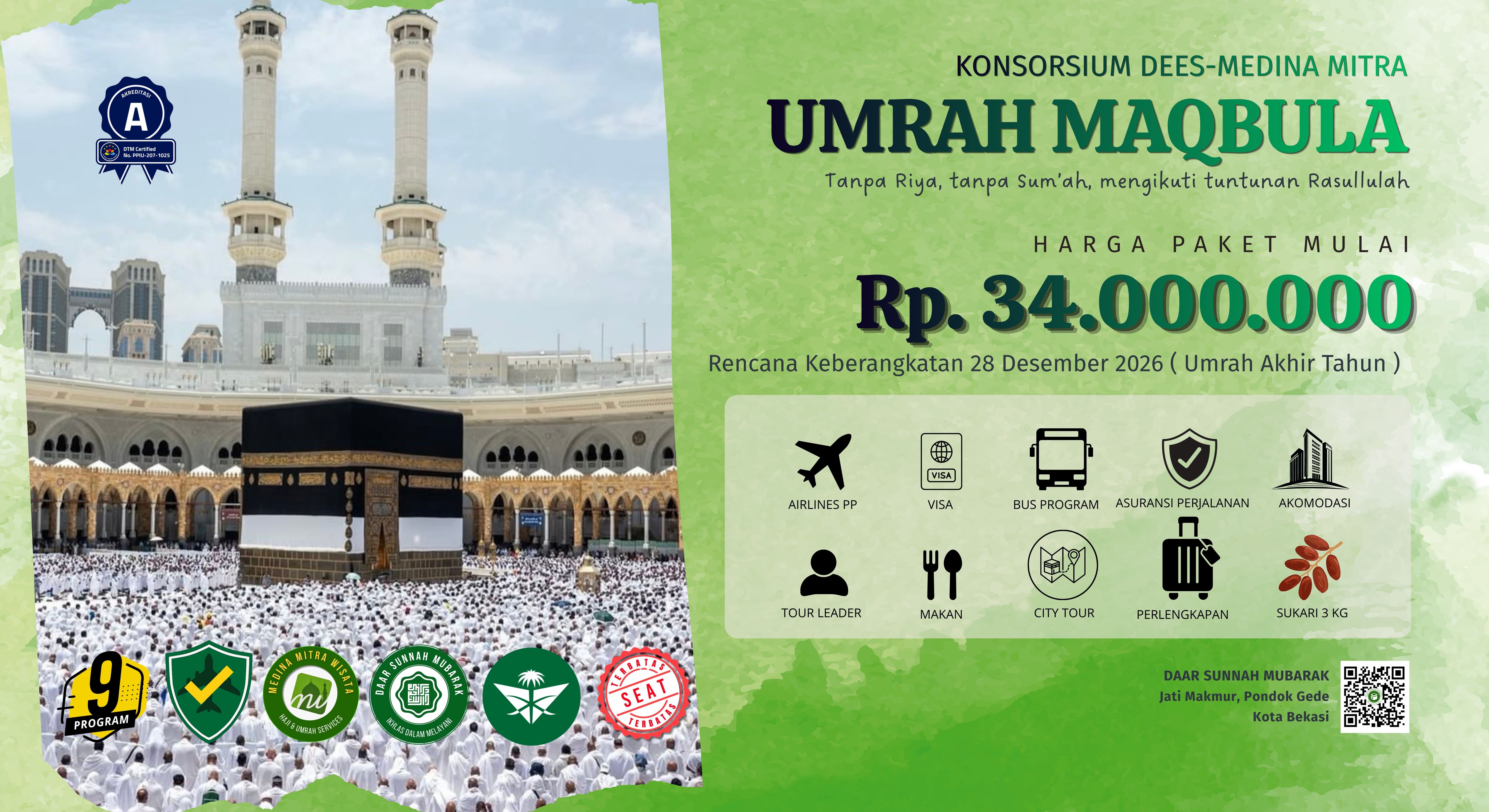 KONSORSIUM UMRAH AKHIR TAHUN 2026 DEES-MEDINA MITRA