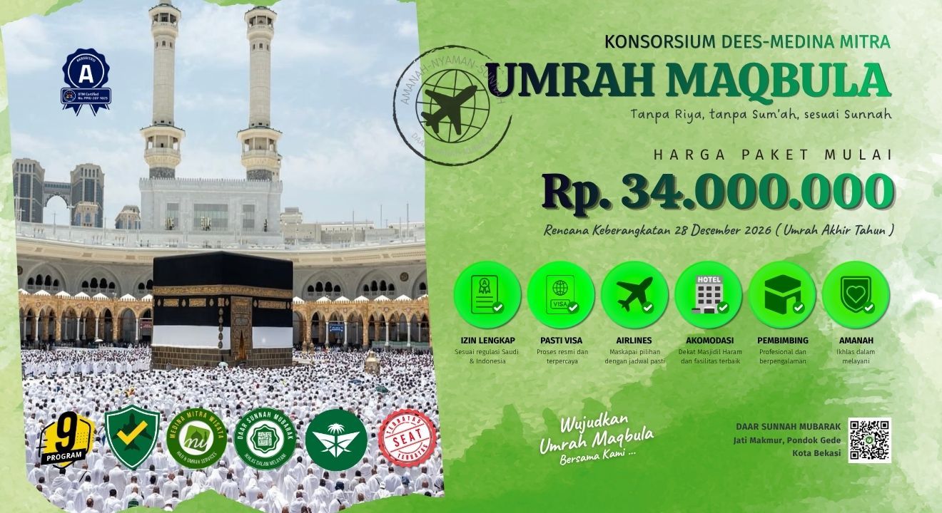 KONSORSIUM UMRAH AKHIR TAHUN 2026 DEES-MEDINA MITRA