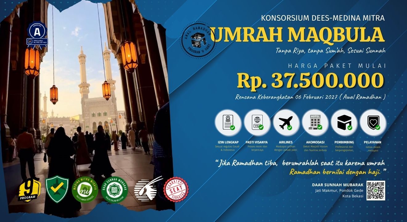 KONSORSIUM UMRAH AWAL RAMADHAN 1448 DEES-MEDINA MITRA