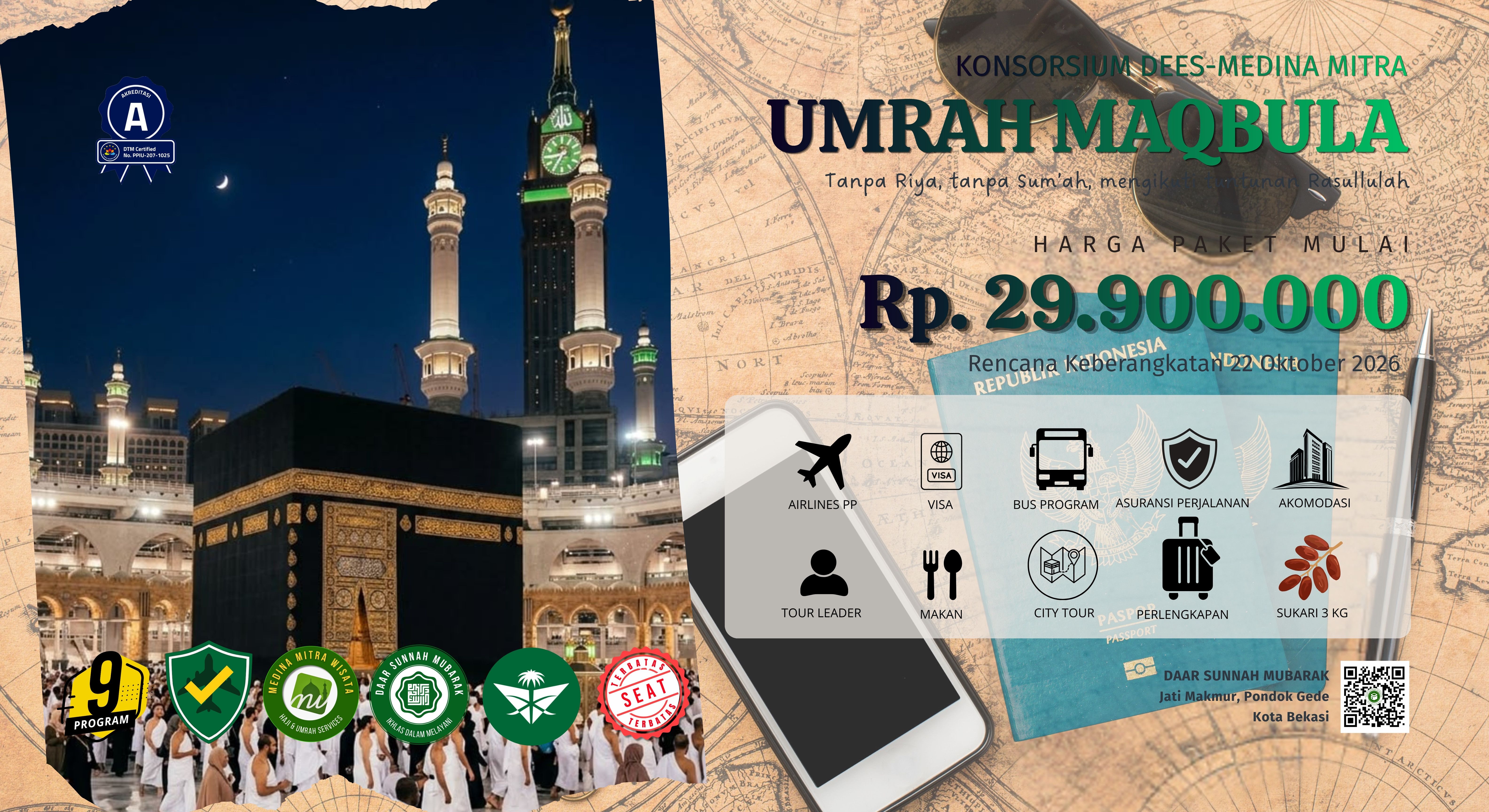 KONSORSIUM UMRAH MAQBULA DEES-MEDINA MITRA OKTOBER 2026