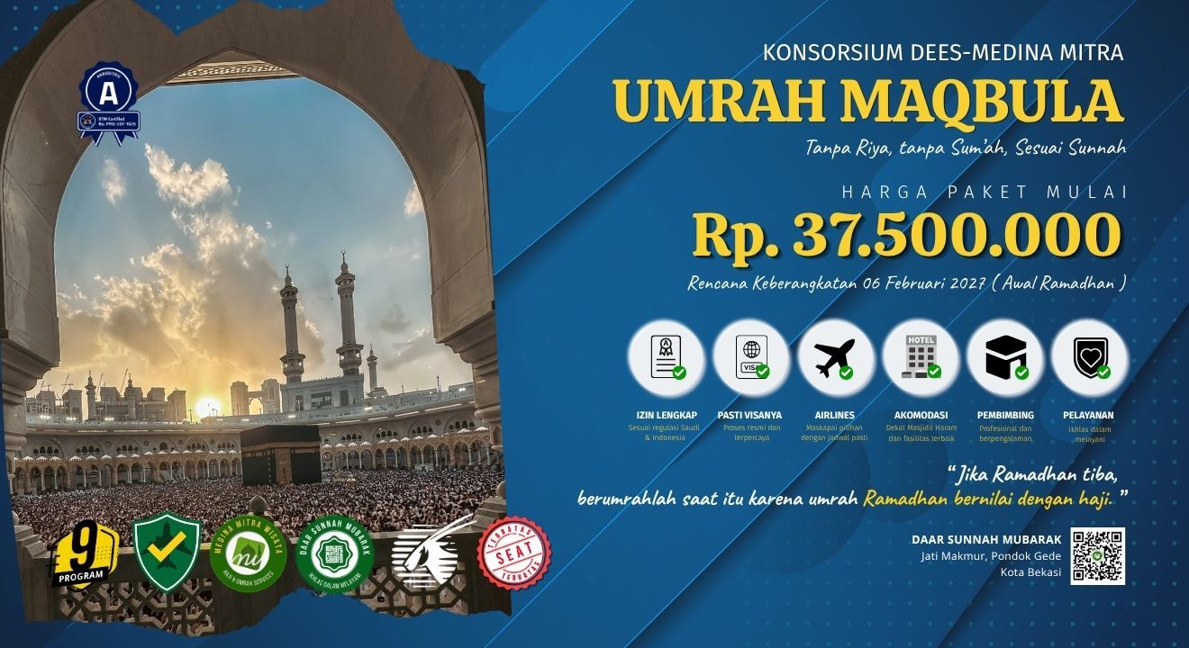 KONSORSIUM UMRAH AWAL RAMADHAN 1448 DEES-MEDINA MITRA