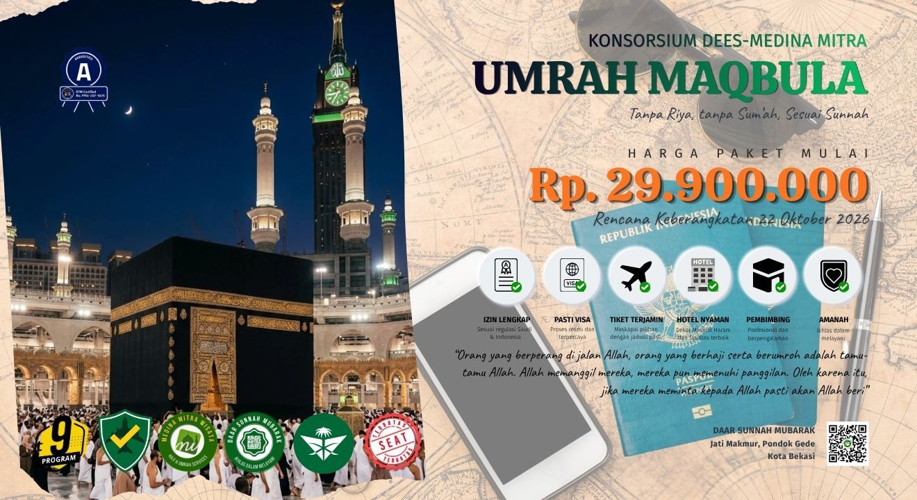 KONSORSIUM UMRAH MAQBULA DEES-MEDINA MITRA OKTOBER 2026