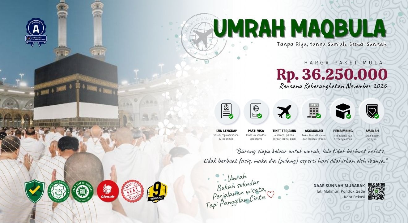 UMRAH MAQBULA NOVEMBER 2026